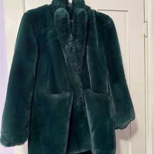 Apparis Deep Green Teddy Jacket